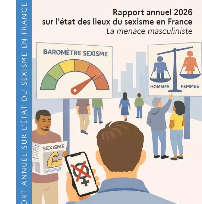 Rapport 2026 sur l&rsquo;état du sexisme en France du HCE : une poussée masculiniste alarmante
